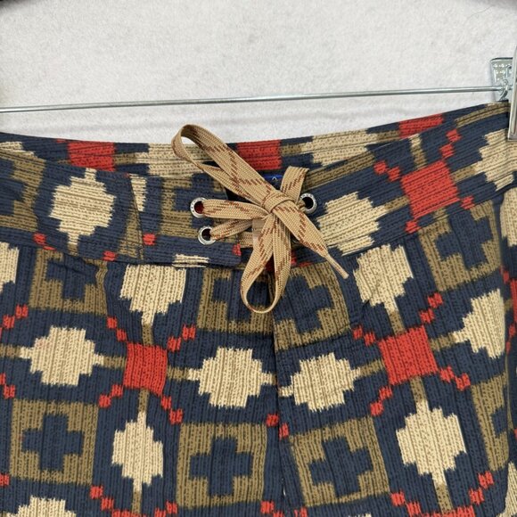 Patagonia Board Shorts Mens 38 Multi Ikat Swim Surf Quick Dry Nylon Zip Pocket - Picture 4 of 11